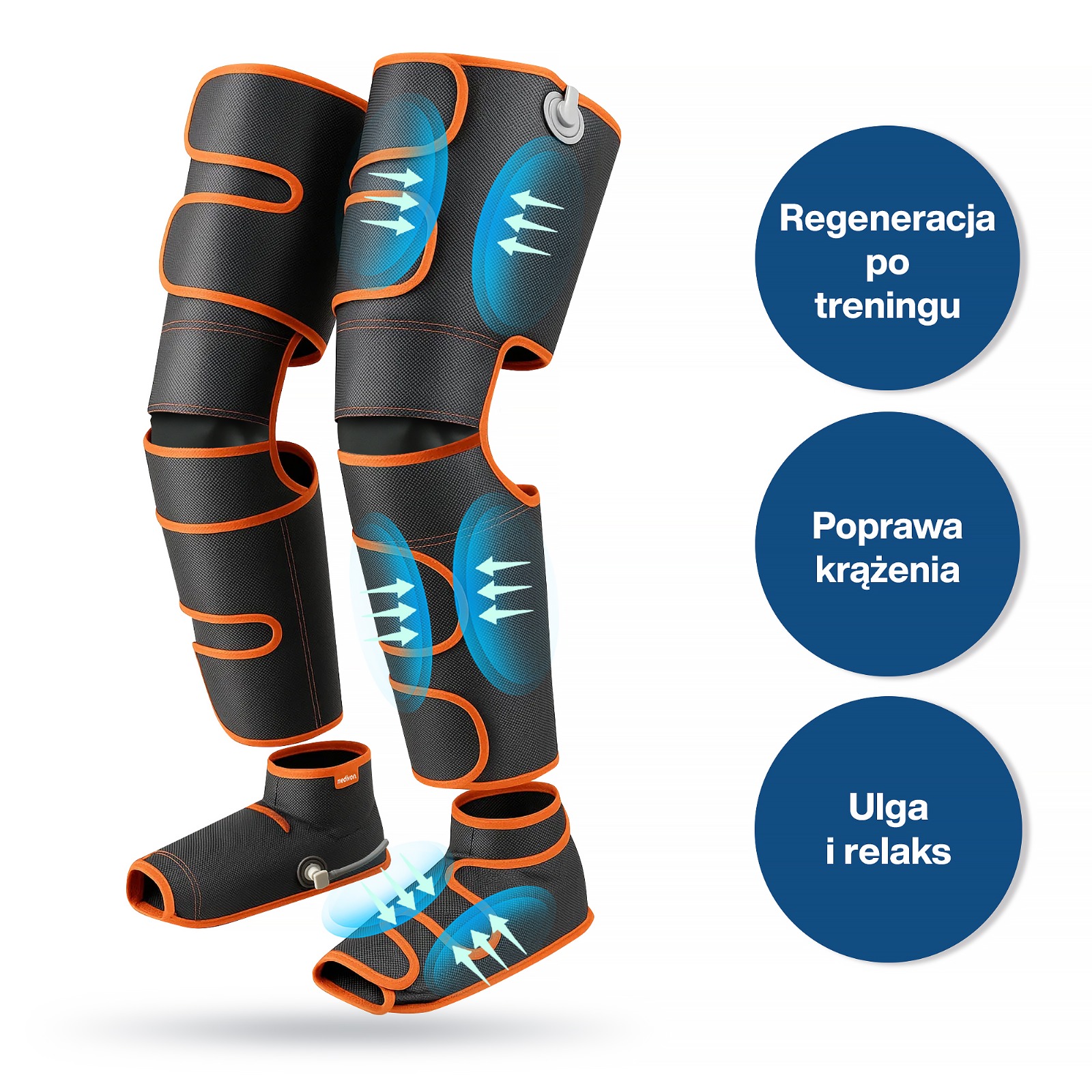 Masażer nóg do drenażu limfatycznego Noble Air PRO - obrazek 3