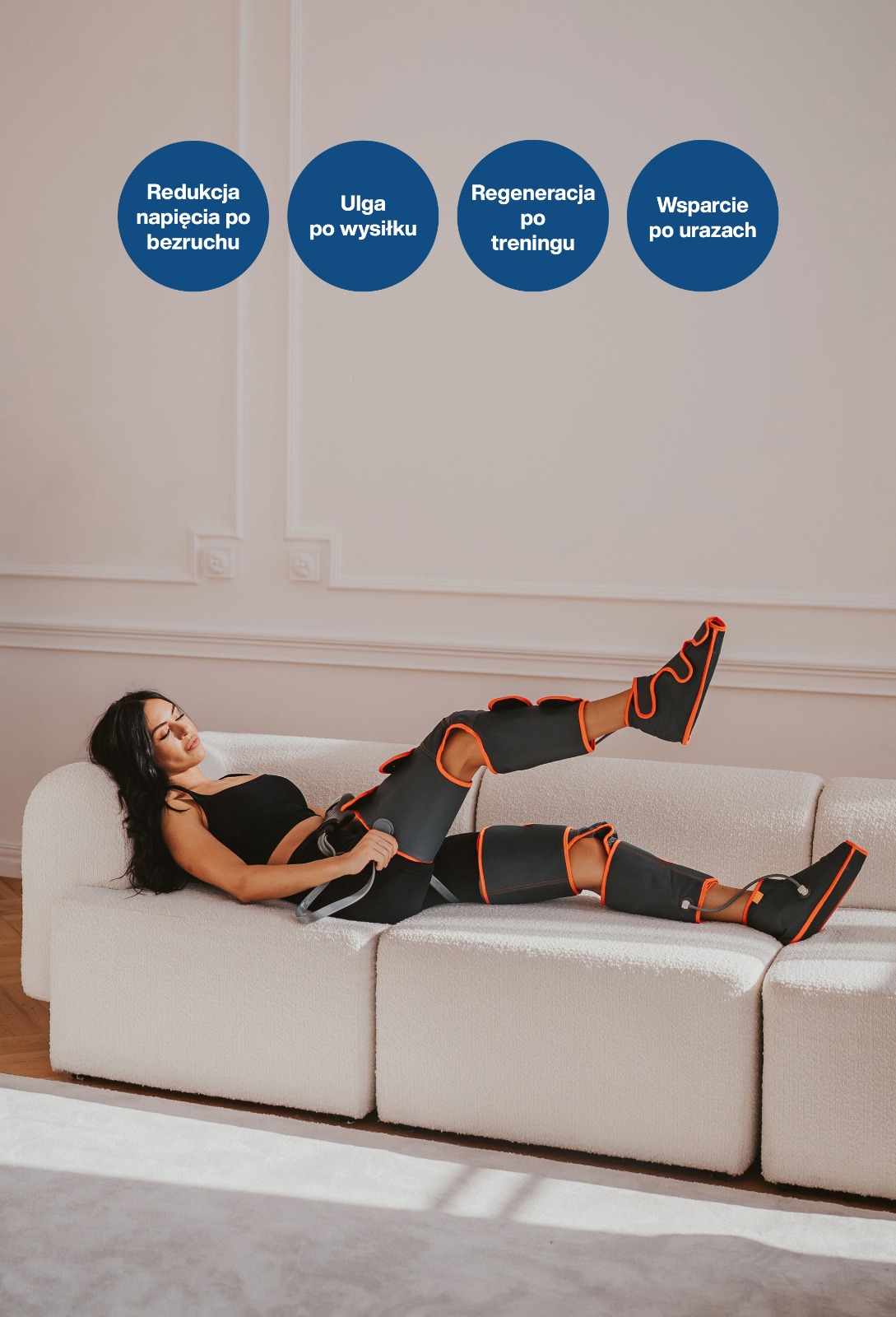 Masażer nóg do drenażu limfatycznego Noble Air PRO - obrazek 6