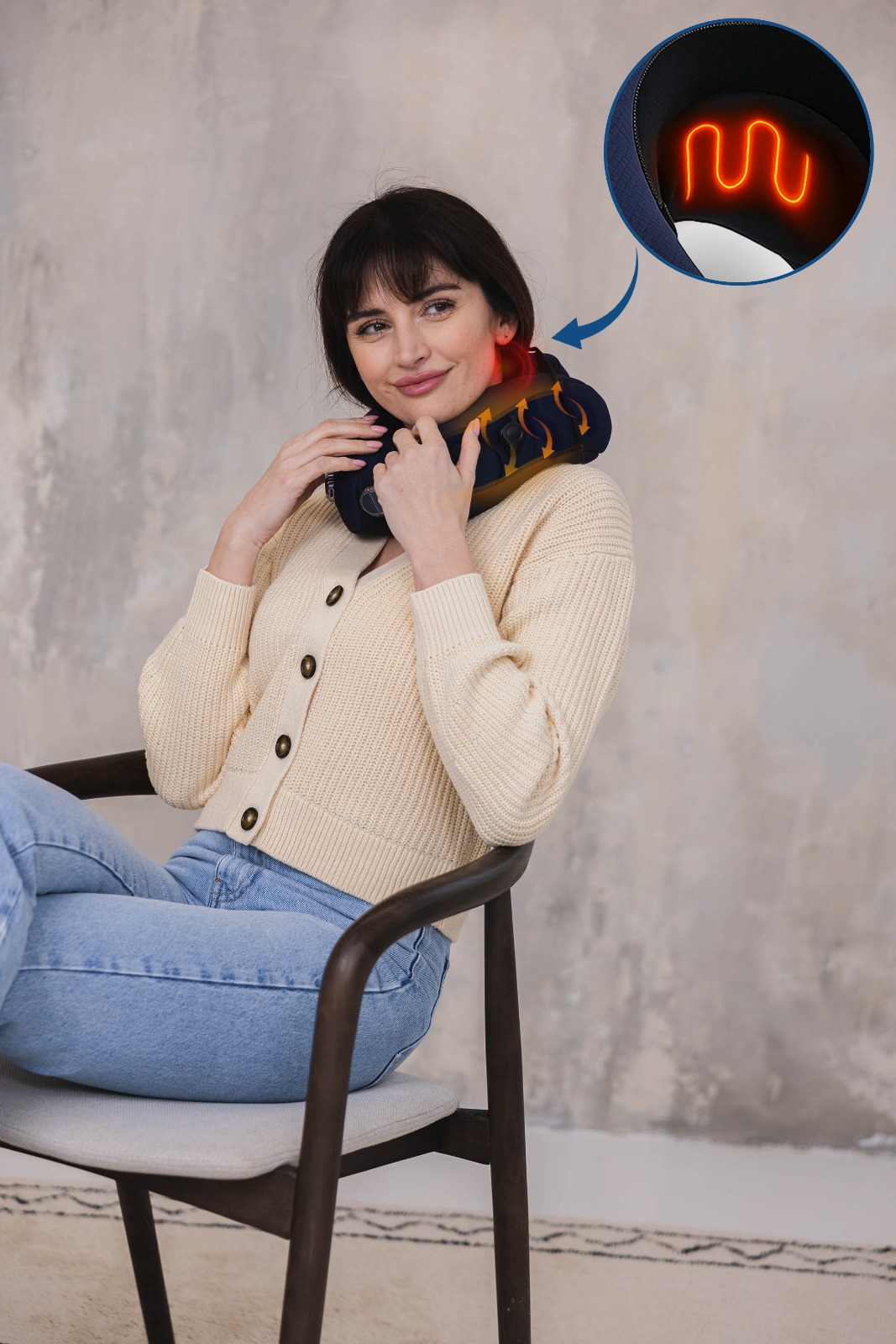 Masażer do szyi, karku, kołnierz masujący Medivon CosyGo - obrazek 8