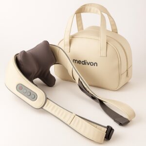 Masażer ugniatający Shiatsu 3D do szyi, karku Medivon Sooth + Torba 2w1