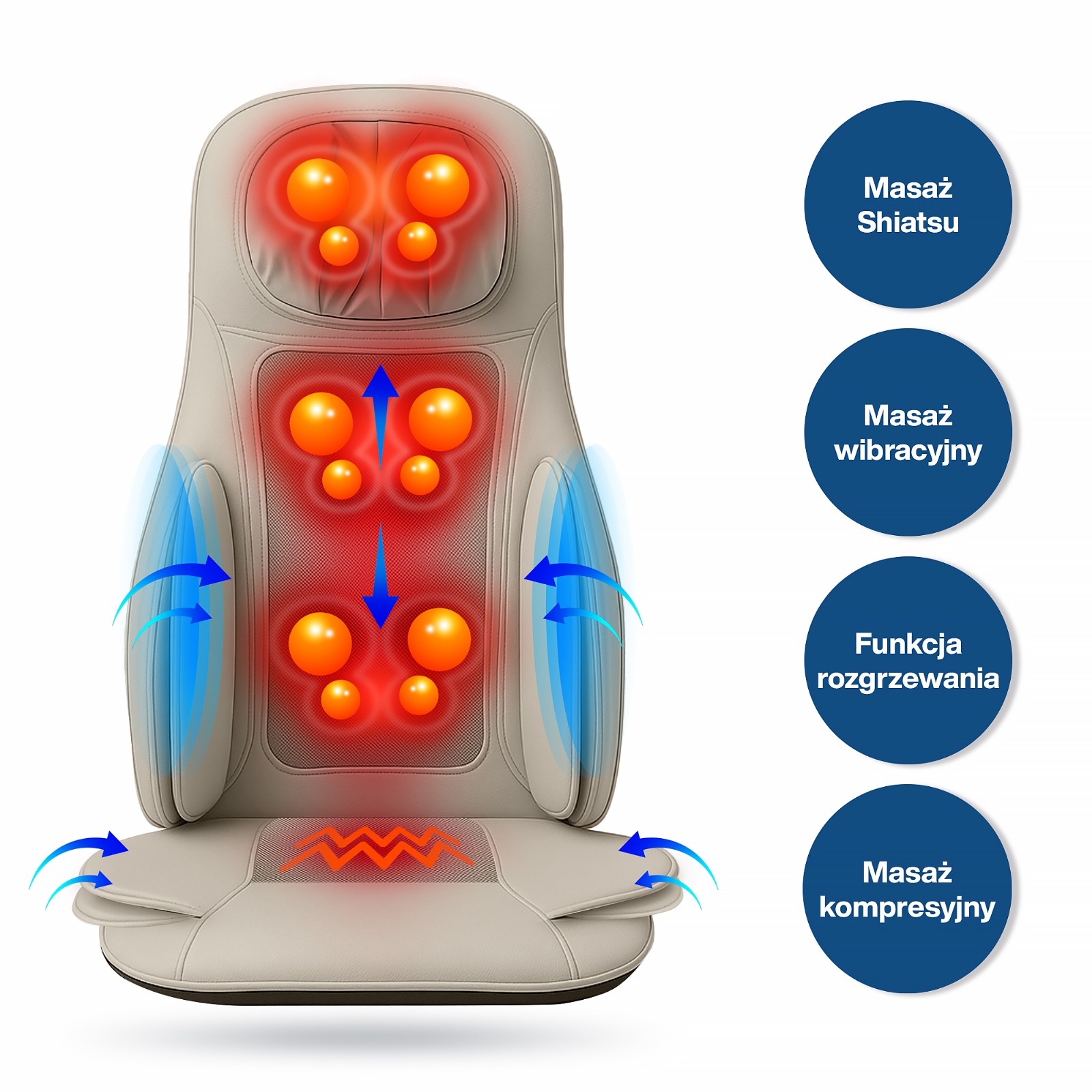 Mata masująca shiatsu Medivon Olympia - obrazek 2