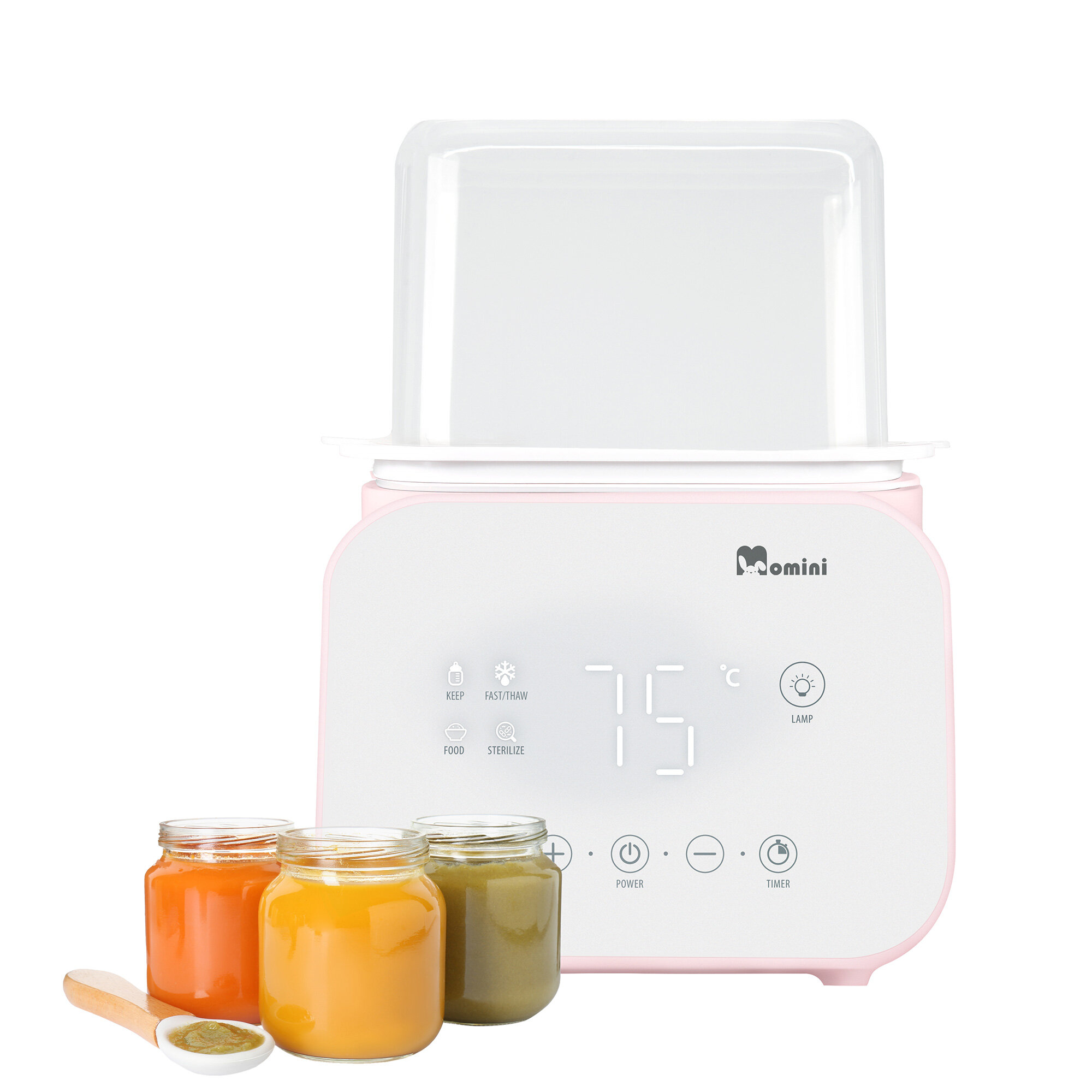 Sterylizator i podgrzewacz butelek 6w1 Momini MelloDuo - obrazek 3