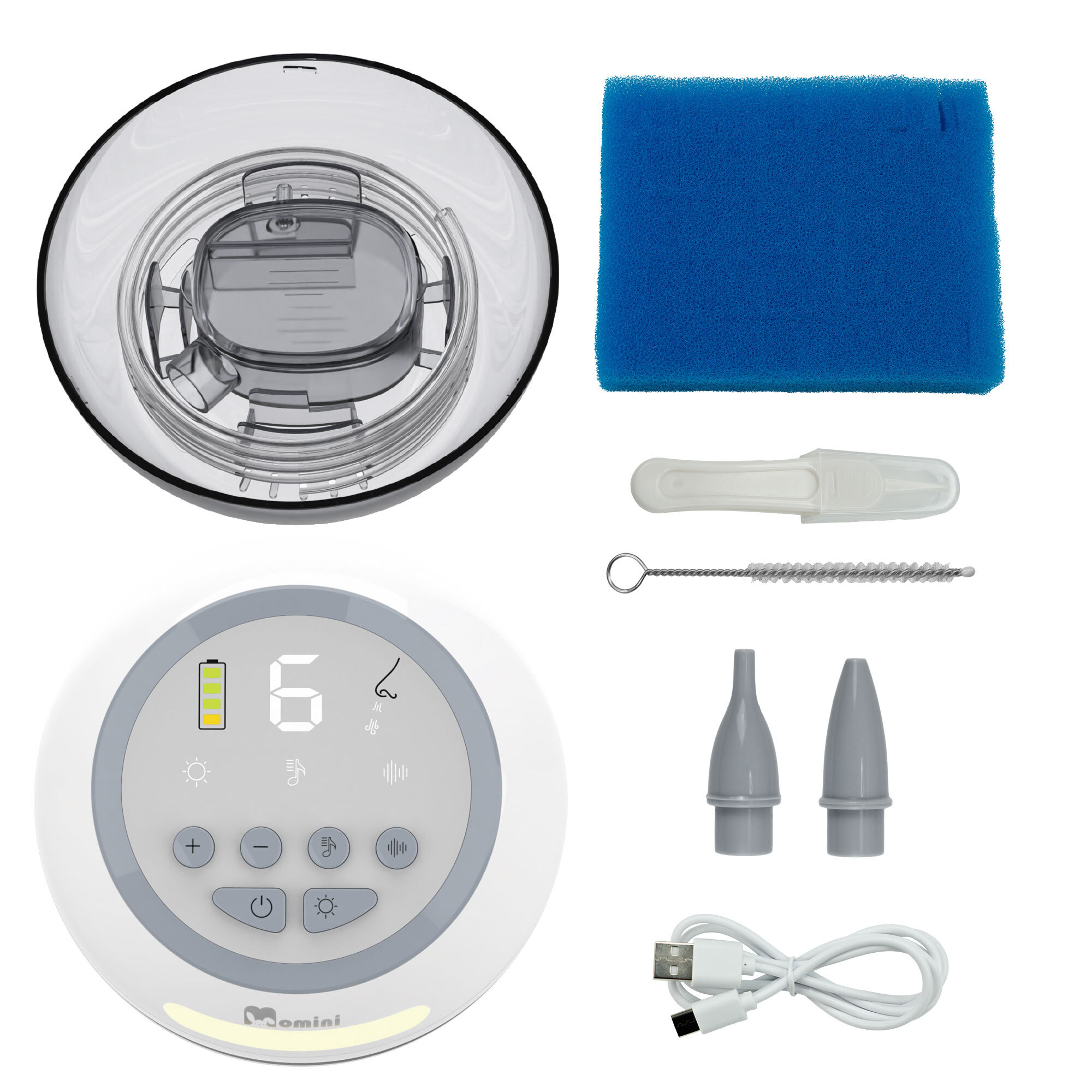 Automatyczny aspirator do nosa Momini NoseNest - obrazek 5