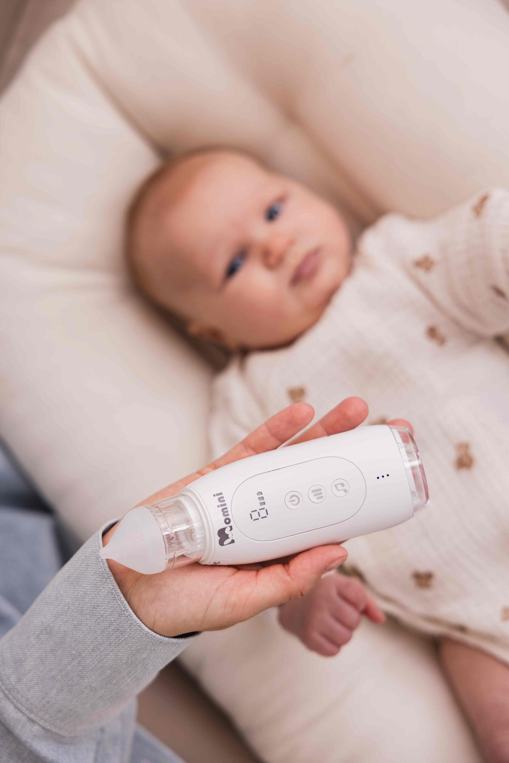 Automatyczny aspirator do nosa Momini Breezy - obrazek 6