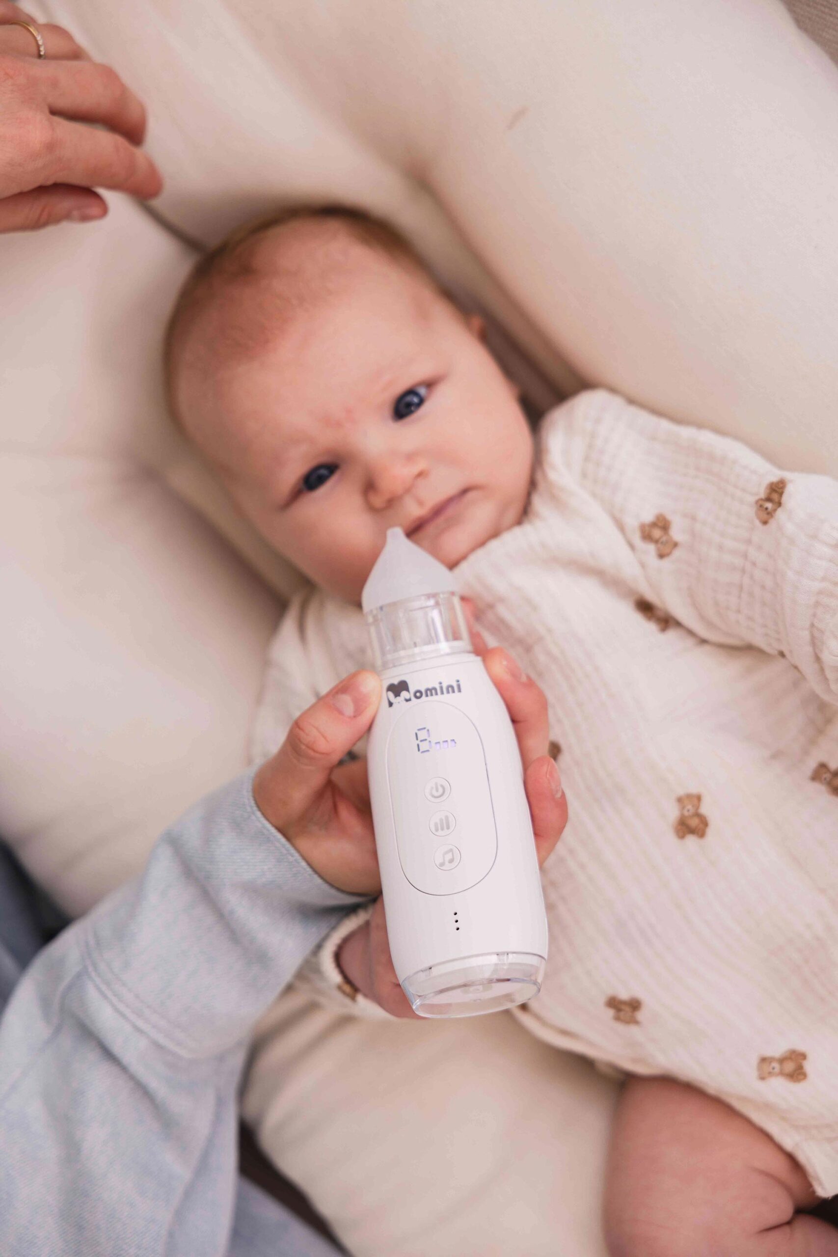 Automatyczny aspirator do nosa Momini Breezy - obrazek 5