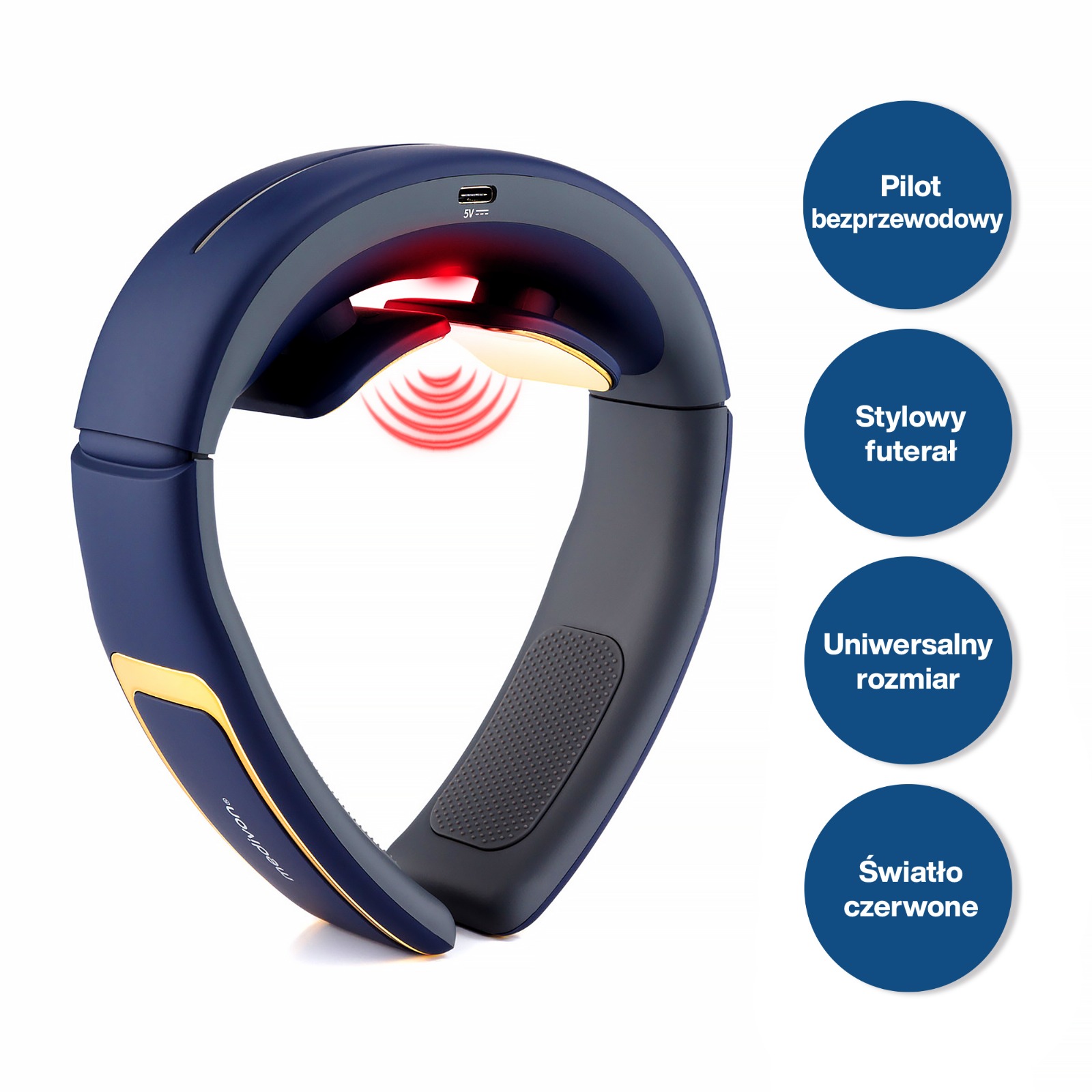 Elektrostymulator, masażer do karku szyi Medivon Ultra EMS Pro podgrzewanie - obrazek 3