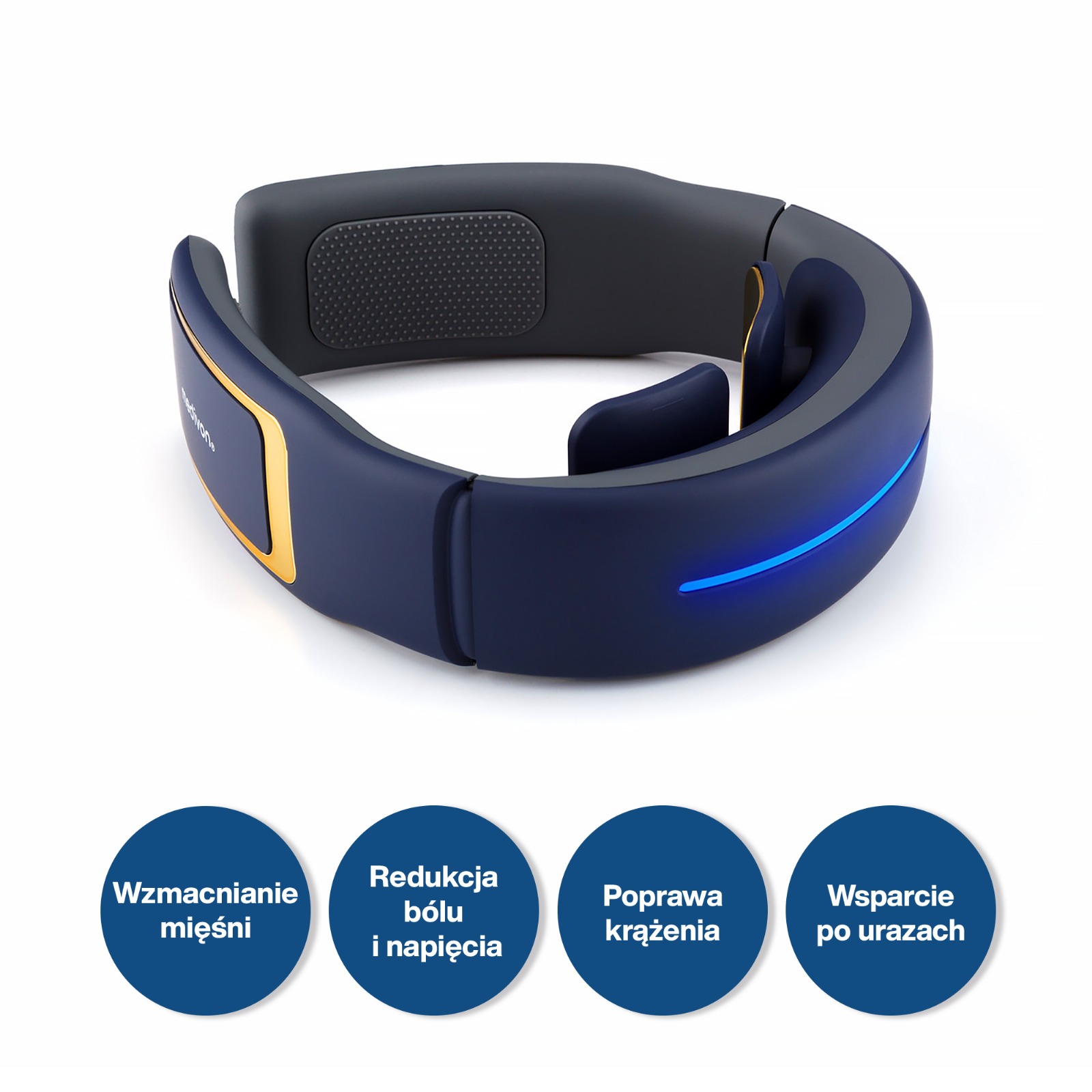 Elektrostymulator, masażer do karku szyi Medivon Ultra EMS Pro podgrzewanie - obrazek 4