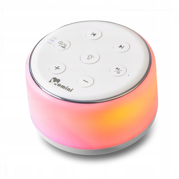 Lampka szumiąca z dźwiękami natury i muzyką 34 melodie Momini Lullumo