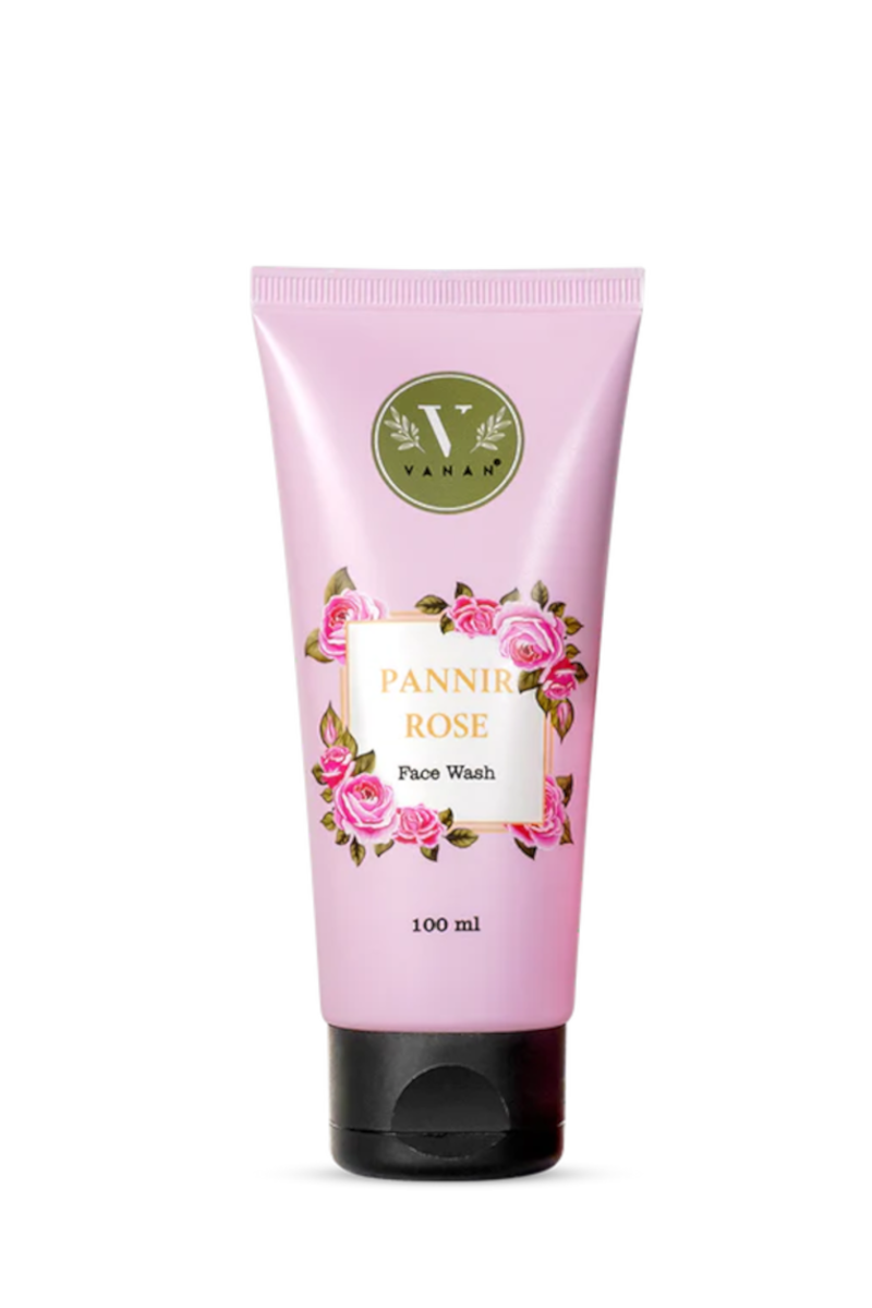 Vanan Pannir Rose żel do mycia twarzy delikatne nawilżenie i blask – 100 ml