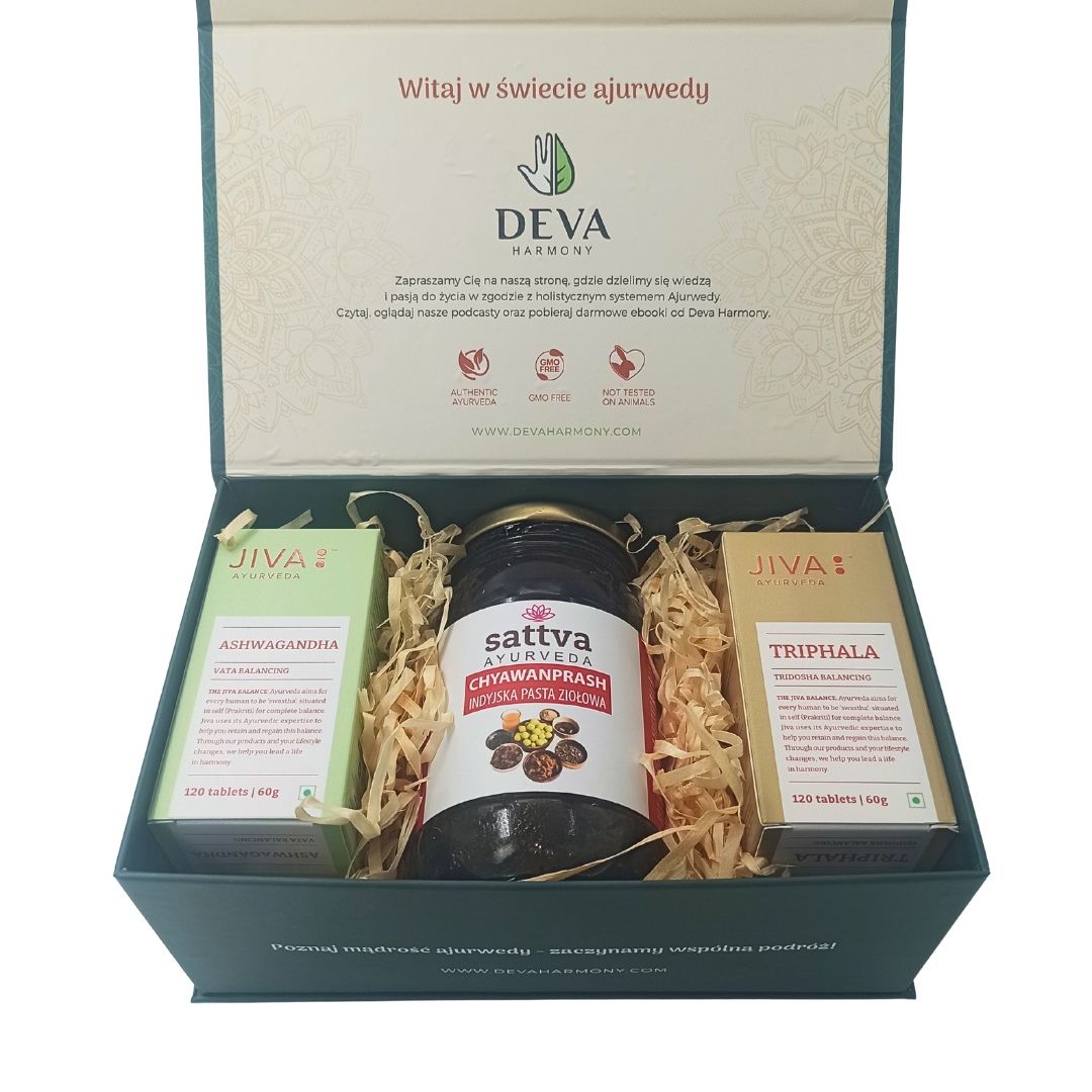 Pierwsze Kroki w Ajurwedzie ASHWAGANDHA TRIPHALA JIVA SATTVA CHYAWANPRASH - obrazek 2