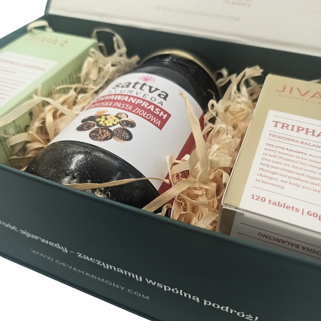 Pierwsze Kroki w Ajurwedzie ASHWAGANDHA TRIPHALA JIVA SATTVA CHYAWANPRASH - obrazek 3