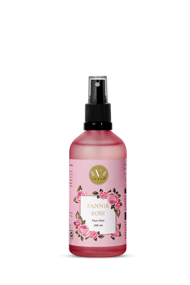 Vanan Pannir Rose tonik – mgiełka do twarzy – nawilżenie i blask – 100 ml